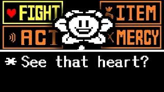 What if You Use BUTTONS In the First Flowey Encounter? [ Undertale ]