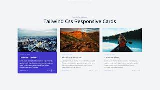 Responsive Cards with Tailwind Css