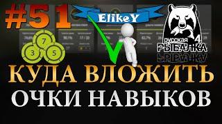 Прокачка Навыков • Куда вложить очки? • Какие Ошибки? • Распределение Очков • Русская Рыбалка 4 #51