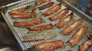 Breville Smart Oven Air Review- cooking bacon