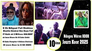 Ndogou  Keur Serigne Ch Ndiguel Fall 10éme Jours Koor Ziar yi ak Adiya yi le 11 03 2025