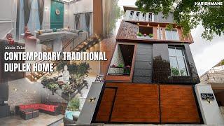 Contemporary Traditional Duplex home in Bangalore | Abode Tales