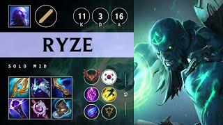 Ryze Mid vs Sylas: Dominating - KR Grandmaster Patch 14.21