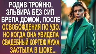 Эльвира без сил брела домой. Но увидев свадебный кортеж мужа, застыла на месте от шока...