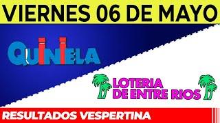 Resultados Quinielas Vespertinas de Córdoba y Entre Ríos, Viernes 6 de Mayo