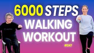 6000 Steps at Home | Low-Impact Walking Workout for Everyone