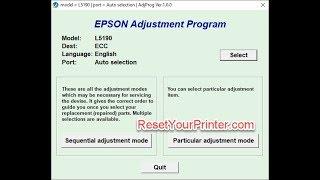 L5190 Adjustment Program 100% Tested