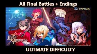 FATE UNLIMITED CODES (ALL CHARACTER FINAL BATTLE + ENDINGS + ULTIMATE MOVE) MAXIMUM DIFFICULTY