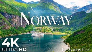 Norway 4K - Fjords Scenic Relaxation Film with Peaceful Relaxing Music - Video Ultra HD