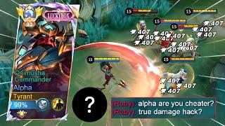 ALPHA INSANE LIFESTEAL & TRUE DAMAGE 100% BROKEN | NEW BEST BUILD FOR BURST & SUSTAINABILITY