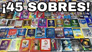 ¡ABRIENDO 45 SOBRES DE DIFERENTES COLECCIONES!