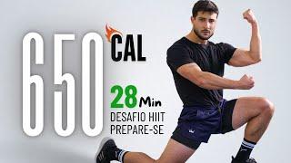 CARDIO HIIT 28 MIN para perder barriga e definir o corpo ( treino em casa )