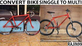 CONVERT BIKE from FIXED GEAR/Single Speed to MTB HardTile