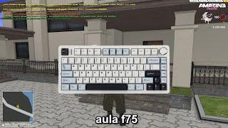 КАПТ на САМОЙ ЛУЧШЕЙ КЛАВИАТУРЕ ДЛЯ ИГРЫ В КРМП,CАМП! AULA F75 -  ТЕСТ на AMAZING ONLINE