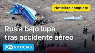  DW Noticias 26 diciembre: Rusia niega haber derribado avión en Kazajistán [Noticiero completo]