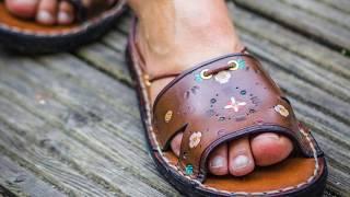 How to make leather Sandals  - pdf eBook promo