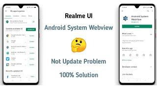 Android System Webview Update Problems In All Realme Devices - How To Solve - 100% Working