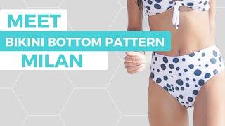 Bikini bottom pattern MILAN Intro by Bikini Design Club