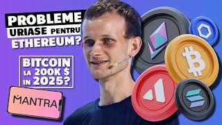 PROBLEME URIASE PENTRU ETHEREUM ? Bitcoin, Solana, Avalanche, Raydium si Chalink sunt bullish