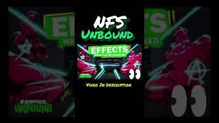 Needforspeed Unbound How to turn off driving effects! #nfs #nfsunbound