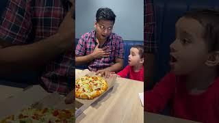 Safa happy seeing pizza | safa loving dominos pizza #baby #viral #cutebaby #shorts @Safanoorain