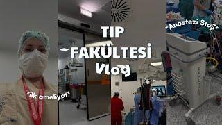 TIP FAKÜLTESİ VLOG | Ankara tıpta ilk ameliyatım, anestezi stajım nasıl geçiyor? #tıp