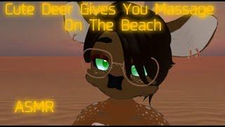 [Furry ASMR] Cute Deer Gives You A Massage On The Beach (Massage Sounds, Kisses, Ocean Sounds)