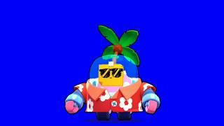 Tropical Sprout Blue Screen for Brawl Stars