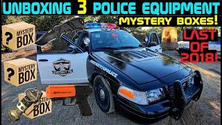 UNBOXING 3 Police Equipment Mystery Boxes! Crown Rick Auto