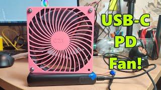 USB-C PD Powered PC Fan (to stop me from melting)