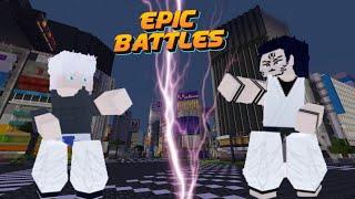 Epic Battles - Gojo vs Sukuna 200% Hollow purple! | Minecraft Pe Epic Battles MCPE Mcbe