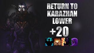 WoW [9.2.7] [Protection Warrior] Karazhan: Lower +20 (Fortified, Bolstering, Quaking, Shrouded)