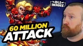 Idle Heroes - 60 MILLION Attack Interstellar Huntress Patricia!!!