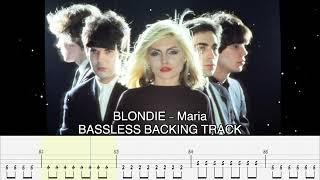 BLONDIE - Maria [BASSLESS BACKING TRACK + TAB]