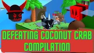 Bee Swarm Simulator - Defeating Coconut Crab Compilation