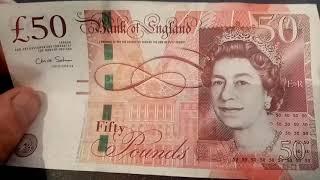 BANK OF ENGLAND £50 BANKNOTE + 2021 Polymer £50 Banknote NEWS