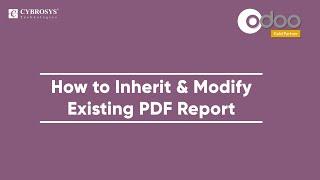 How to Inherit and modify existing pdf report ? | Odoo Development