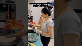 When Daughter in Law makes paratha vs Mother in Law #shorts #funny #pallavipiyoosh #ytshorts