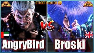 Street Fighter 6 AngryBird (AKUMA)  Vs  Broski (#1A.K.I ) Best Room MatchFightingGameWorldX