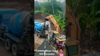 Cement Mixer Truck and Excavator Water transfer