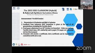 The 2022 IEEE International Conference of Computer Science and Information Technology (ICOSNIKOM)