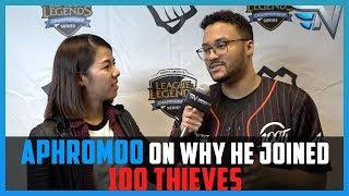 Aphromoo on why he joined 100 Thieves, says Cody Sun likes to take him to scenic places to talk