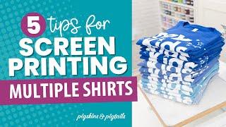 SOLVED: Trouble Screen Printing Multiple Shirts with One Screen