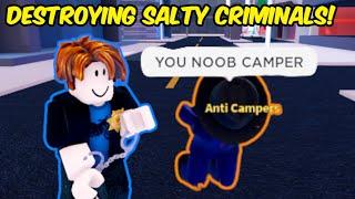 TROLLING ULTRA SWEATY SALTY CRIMINALS in Roblox Jailbreak!