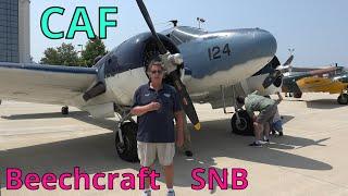 Beechcraft SNB - RC 45 - Pilot Interview and 4k Video footage of Commemorative Air Force Twin Engine