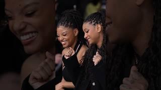 Wait a minute…is that #HalleBailey and #WillowSmith together at #ParisFashionWeek?!  #shorts