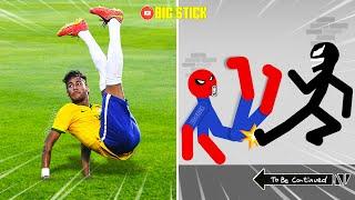 20 Min Best Falls | Stickman Dismounting Funny Moments | Big Stick #1