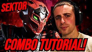 SEKTOR COMBO TUTORIAL (36%-51%): MORTAL KOMBAT 1!