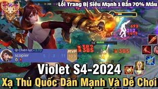 Violet S4-2024 Liên Quân Mobile | Cách Chơi, Lên Đồ, Phù Hiệu, Bảng Ngọc Cho Violet S4 2024 Đi Rồng