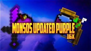 MINECRAFT PVP TEXTURE PACK - MONSOS UPDATED PURPLE [16X]